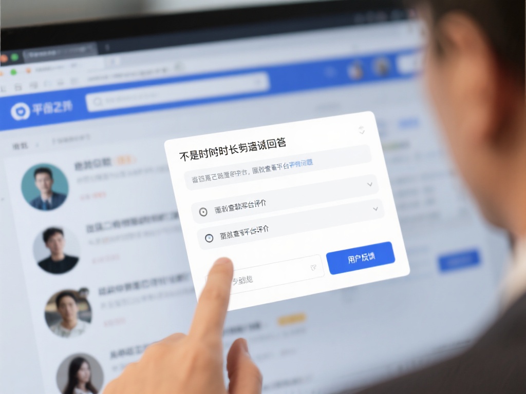 其次，如果长时间未得到有效回复，建议查阅平台评价和